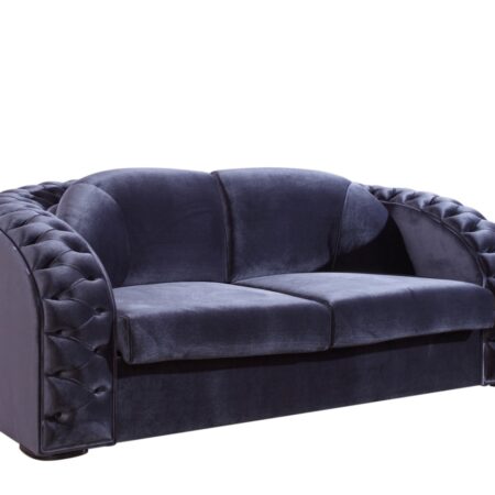 PYKA Chesterfield New trojsedačka wenge / kráľovská modrá (Fresh 11)