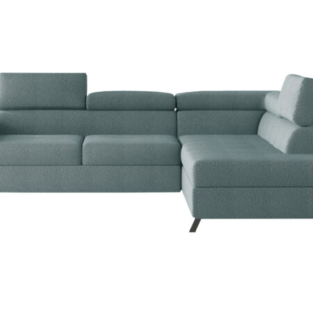 NABBI Korense P rohová sedačka s rozkladom a úložným priestorom mentolová (Solar 70)