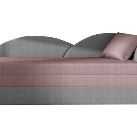 NABBI Arco P rozkladacia pohovka ružová / sivá