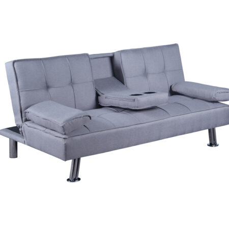 KONDELA Goldia New rozkladacia pohovka sivá