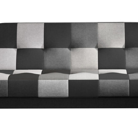 NABBI Cosa rozkladacia pohovka s úložným priestorom čierna / sivá / svetlosivá