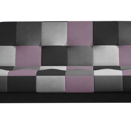 NABBI Cosa rozkladacia pohovka s úložným priestorom čierna / sivá / svetlosivá / fialová