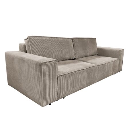KONDELA Harpera Big Sofa rozkladacia pohovka s úložným priestorom sivobéžová (taupe)