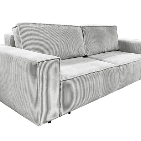 KONDELA Harpera Big Sofa rozkladacia pohovka s úložným priestorom svetlosivá