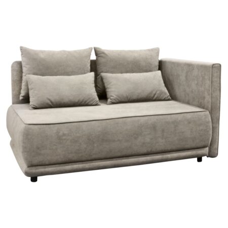 KONDELA Liami P rozkladacia pohovka s úložným priestorom béžovosivá (taupe)