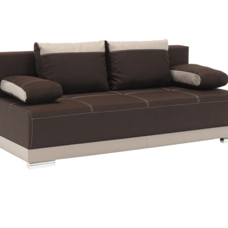 KONDELA Salem rozkladacia pohovka s úložným priestorom kakao / čokoláda